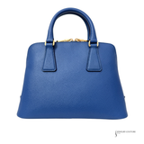 Pre-Owned Prada Promenade Saffiano Shoulder Bag Leather Blue Women's PRADA 2way Galleria