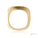 14K Two-Tone Gold Men’s Diamond Band Ring | Lab-Grown Diamonds Statement Ring