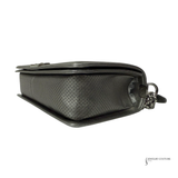 Chanel Gray Medium Quilted Perforated Metallic Lambskin Boy Flap Brown Dark grey