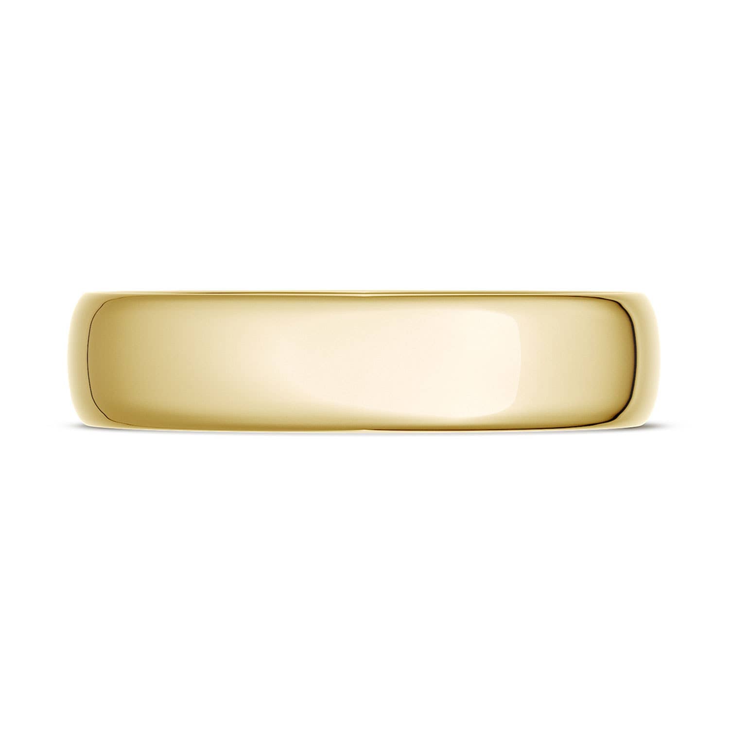 Classic Rounded in High Polish Finish Wedding Band