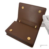 Dolce & Gabbana medium Devotion quilted shoulder bag Napa Leather Brown Pre-owned