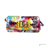Pre-Owned Dolce & Gabanna Multicolor Graffiti Handbag Clutch Gold Hardware