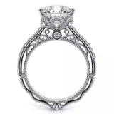 Verragio AFN5052DR-PS5541 18K White Gold Diamond Halo Engagement Ring | 0.31 CTW Semi-Mount | In-Store