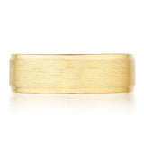 Classic Bevel Edge in Brushed Finish Wedding Band