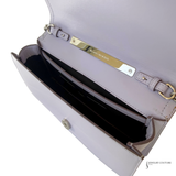 Alexander McQueen Story Book Calfskin Leather bag Lavender Pre-Owned