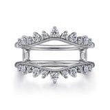 14K White Gold Diamond Ring Enhancer - 0.42 ct