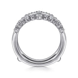 14K White Gold Diamond Ring Enhancer - 0.42 ct