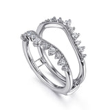 14K White Gold Diamond Ring Enhancer - 0.42 ct
