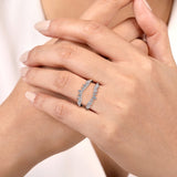 14K White Gold Diamond Ring Enhancer - 0.42 ct