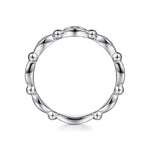Gabriel & Co. Bujukan diamond stackable ring, side view