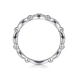 Gabriel & Co. Bujukan diamond stackable ring, side view