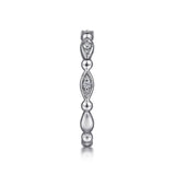 Gabriel & Co. Bujukan diamond stackable ring profile