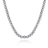 14K White Gold Diamond Tennis Necklace | 1 CTW Natural Diamonds | Gabriel & Co.