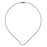 14K White Gold Diamond Tennis Necklace | 1 CTW Natural Diamonds | Gabriel & Co.