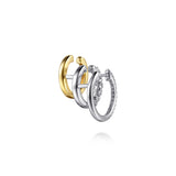 Gabriel & Co. multi row diamond Stuggies, side view