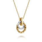 Gabriel & Co. Bujukan diamond pendant, close-up