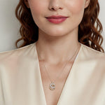 Gabriel & Co. Bujukan diamond pendant necklace worn