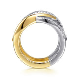 Gabriel & Co. bypass spike Oura ring enhancer, alternate view