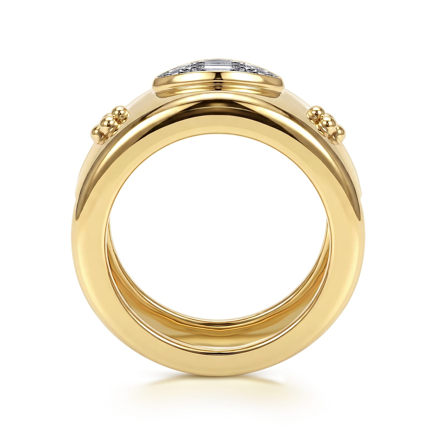 Gabriel & Co. Bujukan diamond Oura ring enhancer, alternate view
