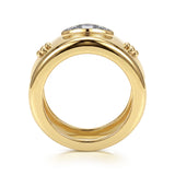 Gabriel & Co. Bujukan diamond Oura ring enhancer, alternate view