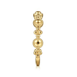 14K Yellow Gold Bujukan Station Delicate Stackable Ring