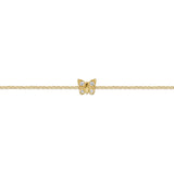 14K Yellow Gold Diamond Butterfly Bracelet Gabriel & Co. | In-Store