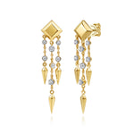 Gabriel & Co. Kaslique 14K Yellow Gold Diamond Drop Chandelier Earrings