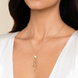 Gabriel & Co. Kaslique 14K Yellow Gold Diamond Drop Chandelier Necklace