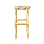 Gabriel & Co. round, marquise, princess and pear diamond detail
