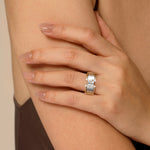 Gabriel & Co. 14K yellow gold Oura ring enhancer, lifestyle view