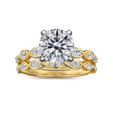 Claudia 14K Yellow Gold Diamond Wedding Band by Gabriel & Co.