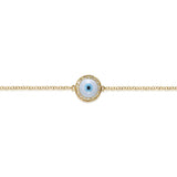 14K Yellow Gold Evil Eye Bracelet Gabriel & Co. | In-Store