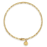 Gabriel & Co. TB4672Y4JJJ 14K yellow gold paperclip chain bracelet 7 inch