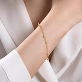 Bujukan Station 14K Yellow Gold Bracelet