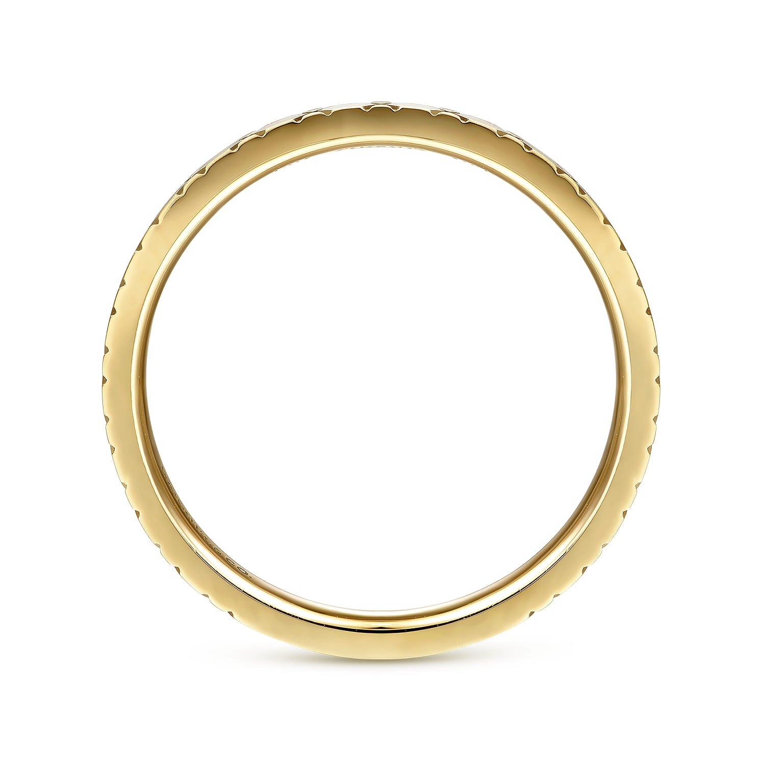 Gabriel & Co. 14K Yellow Gold X Pattern Stackable Ring