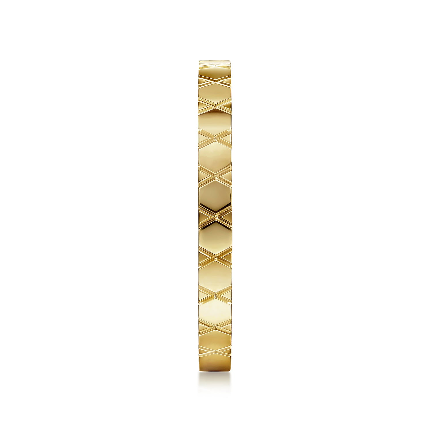 Gabriel & Co. 14K Yellow Gold X Pattern Stackable Ring