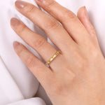 Gabriel & Co. 14K Yellow Gold X Pattern Stackable Ring
