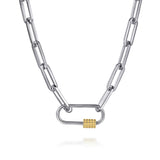 Bujukan Link 14K Gold Sterling Silver Chain Necklace