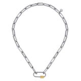 Bujukan Link 14K Gold Sterling Silver Chain Necklace