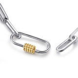Bujukan Link 14K Gold Sterling Silver Chain Necklace
