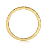 14K Yellow Plain Gold Stackable Ring