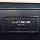 Saint Laurent Pre-Owned Envelope Medium In Quilted Grain De Poudre Embossed Leather Flap Bag Nude Pink