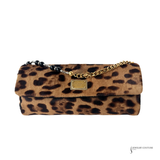 Dolce & Gabbana Cheetah Print Pony Hair East/West Shoulder Bag Pre-Owned