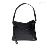 LOUIS VUITTON Monogram Lambskin Antheia Ixia PM Black Handbag Shoulder Bag pre-Owned Excellent Condition