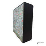 GUCCI GG Supreme Monogram Tian Medium Shopping Tote Beige Multicolor Red Pre-Owned Authentic