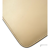 FENDI Swarovski Crystal FAB SHOULDER Beige Neutral Flat baguette leather crossbody bag Pre-Owned