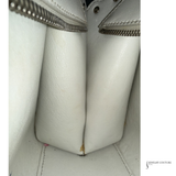 Fendi Mini 3Jours Handle Bag Ivory/White Color Scalloped Calfskin Mini Pre-Owned