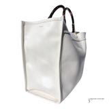 Fendi Cream Tote Bag Sunshine Medium White leather shopper Pre-Owned