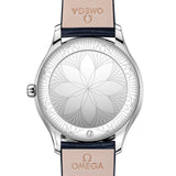 Omega De Ville Trésor Quartz 39mm Diamond Watch | White Dial | Blue Leather Strap | Ref. 428.18.39.60.04.001