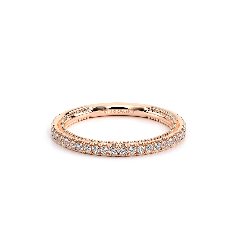 Verragio RENAISSANCE-992W13 1.3mm Diamond Wedding Band - Rose Gold